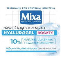 Mixa Ekspert Skóry Wrażliwej Hyalurogel Bogaty krem intensywnie nawilżający 50ml