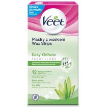 Veet Easy-Gelwax plastry z woskiem do depilacji ciaa 12szt