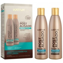 Kativa Keratina Straightening Post Treatment szampon 250ml + odywka 250ml