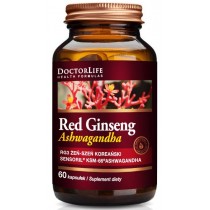 Doctor Life Korean Red Ginseng czerwony esze koreaski 260mg suplement diety 60 kapsuek