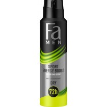 FA Men Sport Energy Boost Antiperspirant antyperspirant w sprayu dla mężczyzn Energizing Scent 150ml