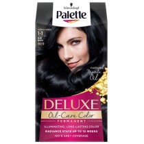 Palette Deluxe Oil-Care farba do wosw trwale koloryzujca z mikroolejkami 909 Granatowa Czer