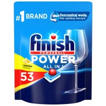 Finish Powerball All In 1 Tabletki do mycia naczy w zmywarkach Lemon 53szt
