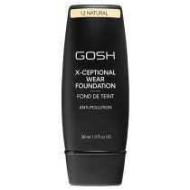 Gosh X-Ceptional Wear Foundation Long Lasting Makeup dugotrway podkad do twarzy 12 Natural 30ml