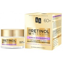 AA Retinol Intensive 60+ aktywny krem na dzie Redukcja Zmarszczek + Regeneracja Hialuron Ultra & Kombucha Bio 50ml