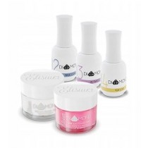 Elisium Zestaw Diamond Mini Base Coat 15ml + Activator 15ml + Top Coat 15ml + Clear 23g + żel Calm Violet 23g