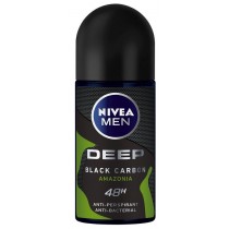 Nivea Men Deep Black Carbon Amazonia antyperspirant roll-on 48H 50ml