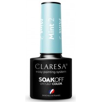 Claresa Soak Off UV/LED Mint lakier hybrydowy 2 5g