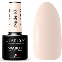 Claresa Soak Off UV/LED Nude lakier hybrydowy 101 5g