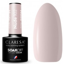 Claresa Soak Off UV/LED Nude lakier hybrydowy 102 5g