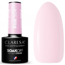 Claresa Soak Off UV/LED Pink lakier hybrydowy 504 5g