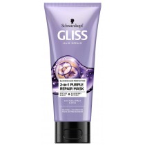 Schwarzkopf Gliss Blonde Hair Perfector 2-in-1 maska do naturalnych, farbowanych lub rozjanianych blond wosw 200ml