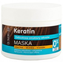 Dr. Sante Keratin Mask maska odbudowujca struktury wosw matowych i amliwych Keratyna, Arginina i Kolagen 300ml