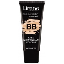 Lirene BB krem wyrwnujcy koloryt z kwasem hialuronowym i witamin C 02 Naturalny 30ml