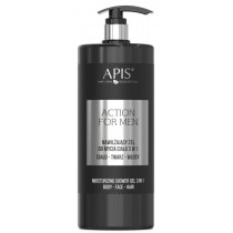 Apis Action For Men 3in1 nawilajcy el do mycia ciaa twarzy i wosw 1000ml