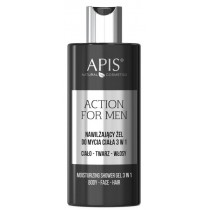 Apis Action For Men 3in1 nawilajcy el do mycia ciaa twarzy i wosw 300ml