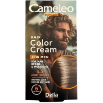 Cameleo Men Hair Color Cream farba do wosw, brody i wsw 5.0 Light Brown 30ml