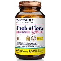 Doctor Life Probio Flora Women suplement diety przywracajcy zdrow mikroflor jelit i miejsc intymnych 60 kapsuek