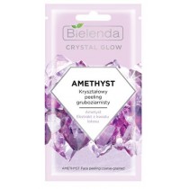 Bielenda Crystal Glow Amethyst krysztaowy peeling gruboziarnisty Kwiat Lotosu 8g