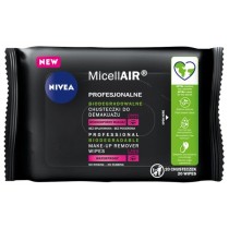 Nivea MicellAir Make-Up Remover Wipes biodegradowalne chusteczki do demakijau 20szt