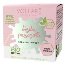 Vollare Dzika Pszczoa naturalnie odmadzajcy krem do twarzy Mid i Rabarbar 50ml