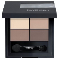 IsaDora Eye Shadow poczwrne cienie do powiek 01 Muddy Nudes 4g