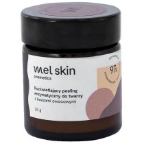 Mel Skin Rozświetlający peeling enzymatyczny do twarzy z kwasami owocowymi do cery pobzawionej blasku 20g