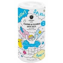 Nailmatic Kids Foaming & Colorued Bath Salt pieniąca się sól do kąpieli dla dzieci Blue 250g