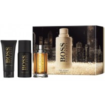 Hugo Boss The Scent For Man Woda toaletowa 100ml spray + Dezodorant 150ml spray + Żel pod prysznic 100ml