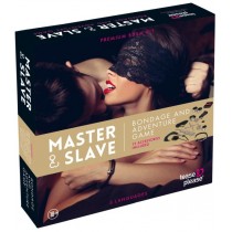 Tease And Please Master & Slave Bondage And Adventure Game wielojęzyczna gra erotyczna z 13 akcesoriami