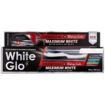 White Glo Charcoal + Baking Soda Maximum White wybielajca pasta do zbw 150g/100ml + szczoteczka