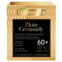 Bielenda Złote Ceramidy 60+ głęboko odbudowujący krem przeciwzmarszczkowy na dzień i na noc 50ml