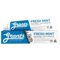 Grants Of Australia Fresh Mint Natural Toothpaste With Tea Tree Oil odwieajca, naturalna pasta do zbw bez fluoru 110g