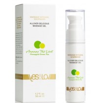 Yes For Lov Allover Delicious Massage Gel el i olejek do masau 2w1 Ananas&Zielona Herbata 50ml