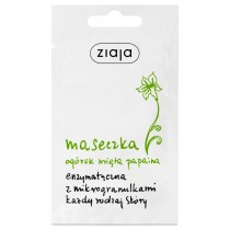 Ziaja Maseczka enzymatyczna z mikrogranulkami do każdego rodzaju skóry Ogórek, Mięta, Papaina 7ml