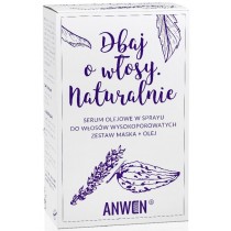 Anwen Maska do wosw wysokoporowatych Kieki Pszenicy i Kakao 200ml + olej do wosw wysokoporowatych spray Marakuja 50ml