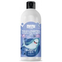 Barwa Bebi Kids Shampoo & Bubble Bath szampon i pyn do kpieli dla dzieci 2w1 Blueberry 500ml
