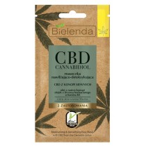 Bielenda CBD Cannabidiol maseczka nawilżająco-detoksykująca dla cery mieszanej i tłustej 8g