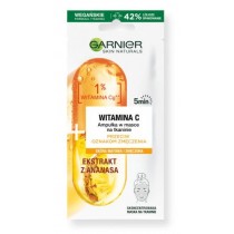 Garnier Ampułka w masce na tkaninie przeciw oznakom zmęczenia do skóry matowej i zmeczonej z ekstraktem z ananasa