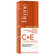 Lirene Vitamin Energy C + E skoncentrowane stimuserum do twarzy, szyi i oczu rozświetlenie i wygładzenie 30ml
