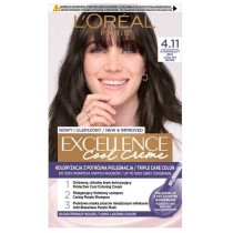 L`Oreal Excellence Cool Creme farba do wosw 4.11 Ultrapopielaty Brz