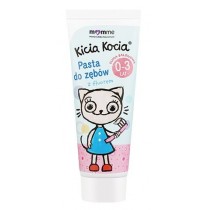 Momme Mother & Baby Natural Care Kicia Kocia pasta do zębów bez fluoru 0-3 lata Guma Balonowa 50ml