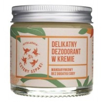 Mydlarnia Cztery Szpaki Delikatny dezodorant w kremie bez dodatku sody Mandarynkowy 60ml