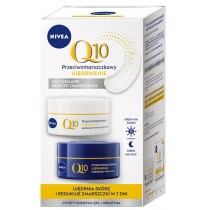 Nivea Q10 Przeciwzmarszczkowy ujdrniajcy krem na dzie 50ml + przeciwzmarszczkowy ujdrniajcy krem na noc 50ml