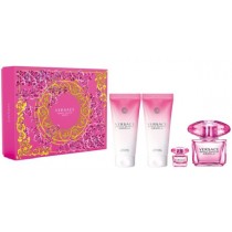 Versace Bright Crystal Absolu Woda perfumowana 90ml spray + 5ml + Balsam do ciała 100ml + Żel pod prysznic 100ml