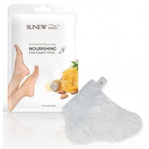 Sunewmed Nourishing Foot Cream Mask nawilajca maska do stp w formie skarpetek Almond & Royal Jelly
