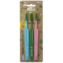 Tepe Good Regular Soft Ekologiczna szczoteczka do zbw mikka 3szt mix