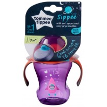 Tommee Tippee Sippee Cup Kubek niekapek z uchwytami 230ml 7m+ Girl