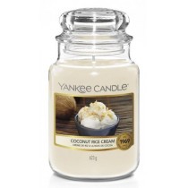Yankee Candle Large Jar dua wieczka zapachowa Rice Cream 623g