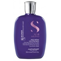 Alfaparf Semi di Lino Blonde Anti - Yellow Low Shampoo delikatny szampon do wosw blond i siwych 250ml